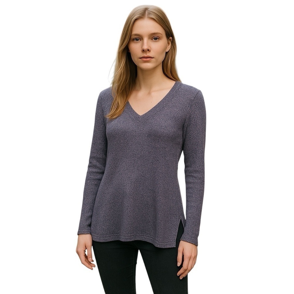 OLD Navy Women’s Heather Blue V-Neck Sweater Size S